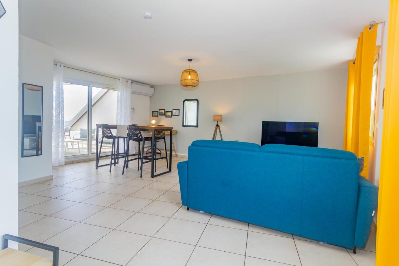 Cap Homard - spacieux apt - magnifique vue mer -proche plage Saint-Gilles Les Bains Extérieur photo